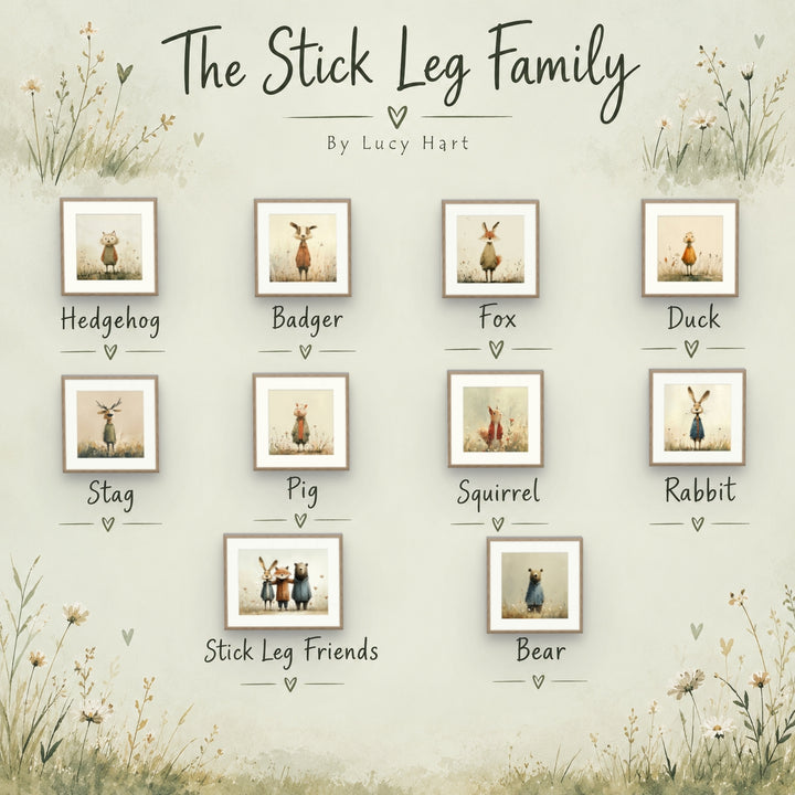 Stick Leg Duck By Lucy Hart  | Delivery Mid-October