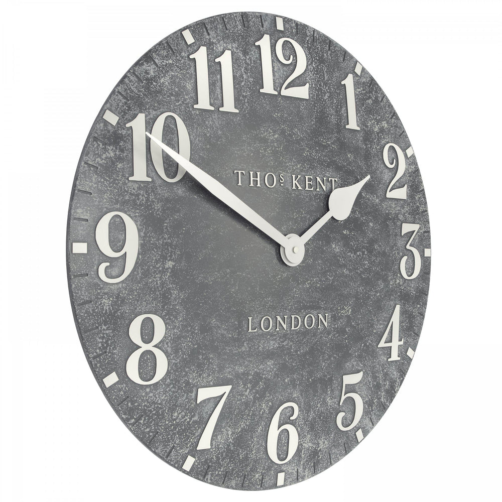 Thomas Kent London. Arabic Outdoor Wall Clock 20" (51cm) Cement - TheArtistsQuarter