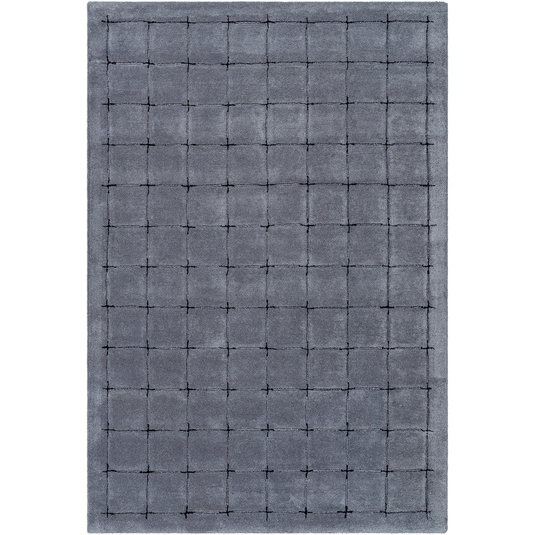 Brook Modern Wool Rug Grey - TheArtistsQuarter