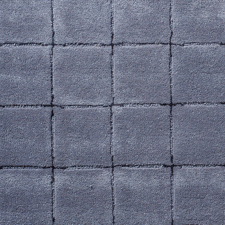Brook Modern Wool Rug Grey - TheArtistsQuarter