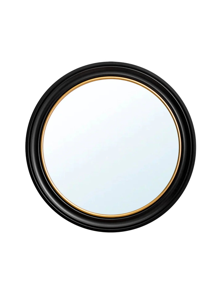 Round Mirror - Black and Gold - TheArtistsQuarter