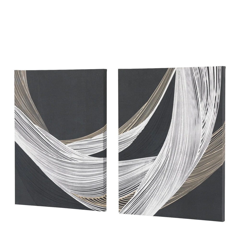 Curve Appeal Canvas Set of 2 - TheArtistsQuarter