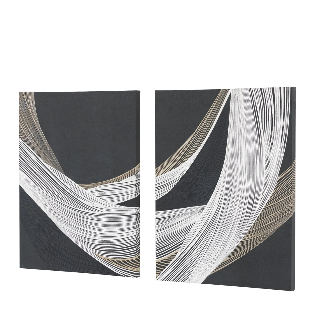 Curve Appeal Canvas Set of 2 - TheArtistsQuarter