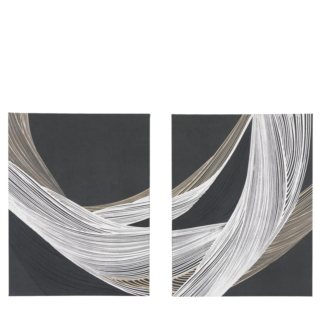 Curve Appeal Canvas Set of 2 - TheArtistsQuarter