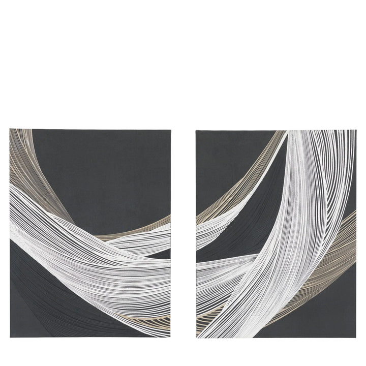 Curve Appeal Canvas Set of 2 - TheArtistsQuarter