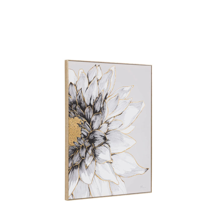 Dhalia Framed Canvas By Faye Reynolds-Lydon - TheArtistsQuarter