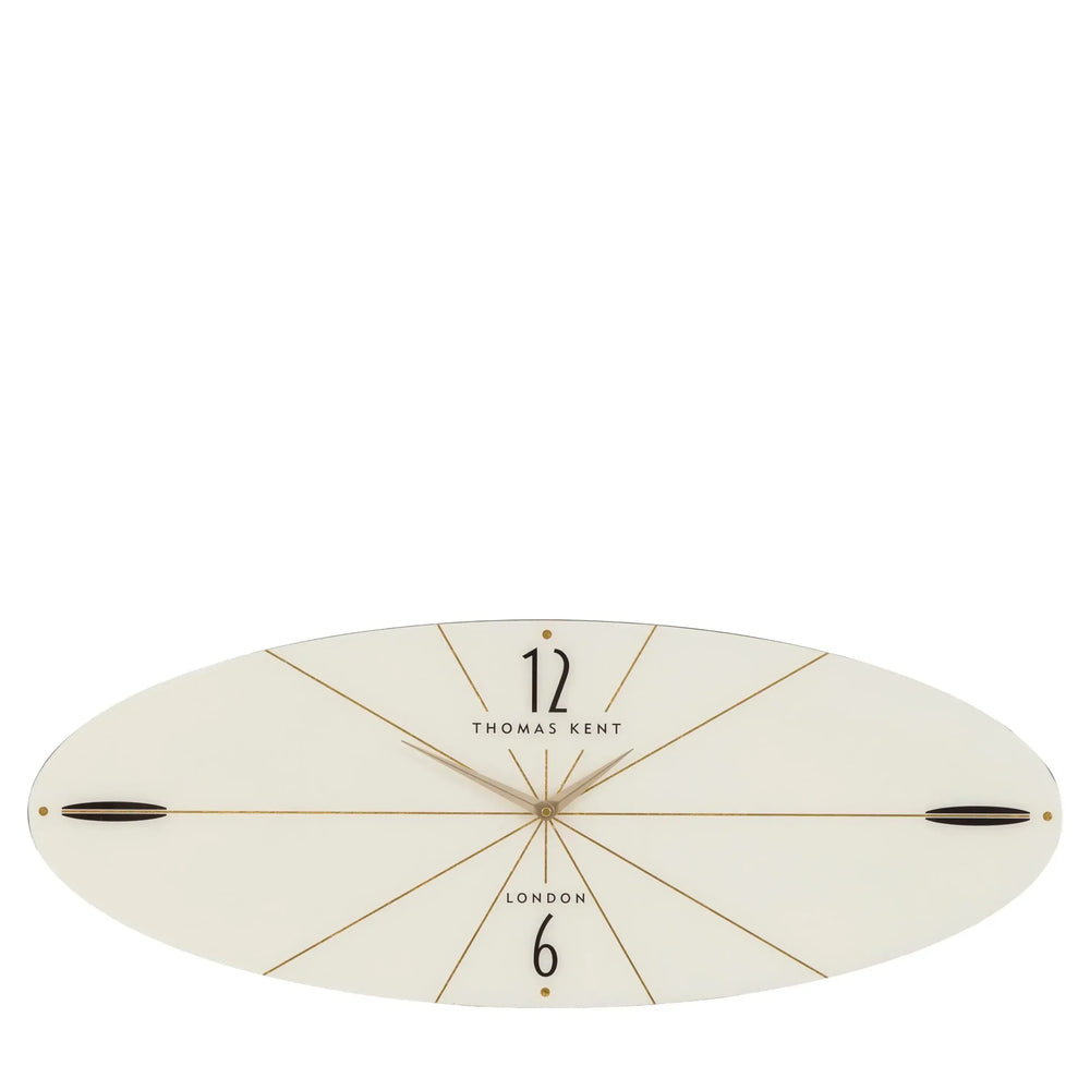Thomas Kent London. Greenwich Ellipse Wall Clock Snow White - TheArtistsQuarter