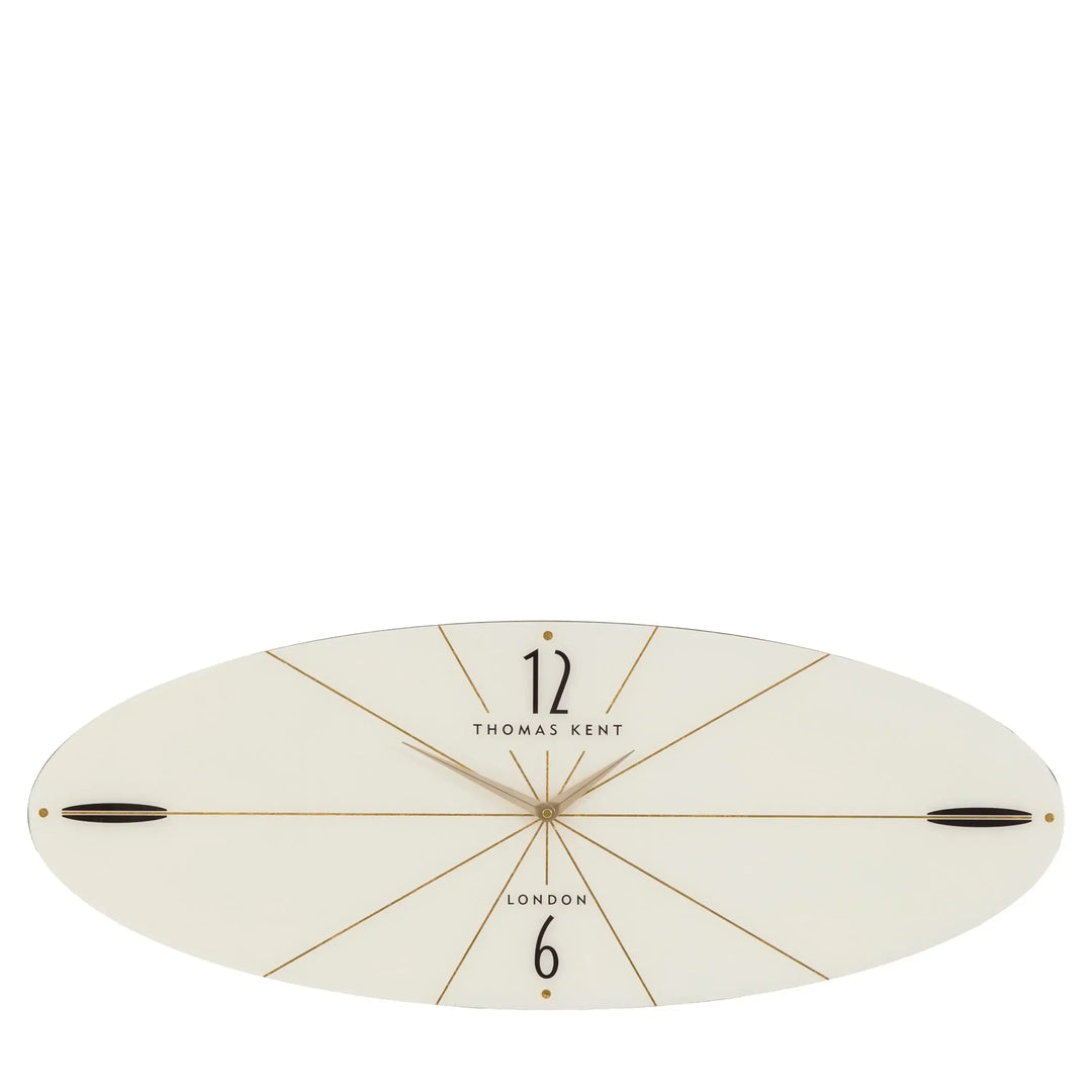 Thomas Kent London. Greenwich Ellipse Wall Clock Snow White - TheArtistsQuarter
