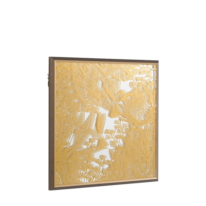 Hummingbird Dance Mirrored Framed Art By Esme Lintin
