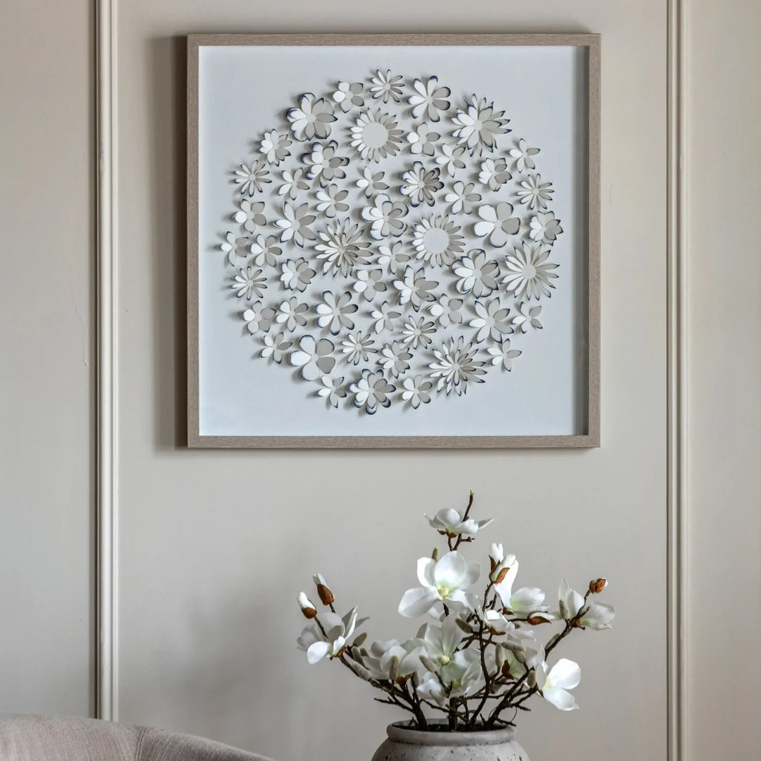 Unfurling Petals Framed Art by Nicole McHugh - TheArtistsQuarter