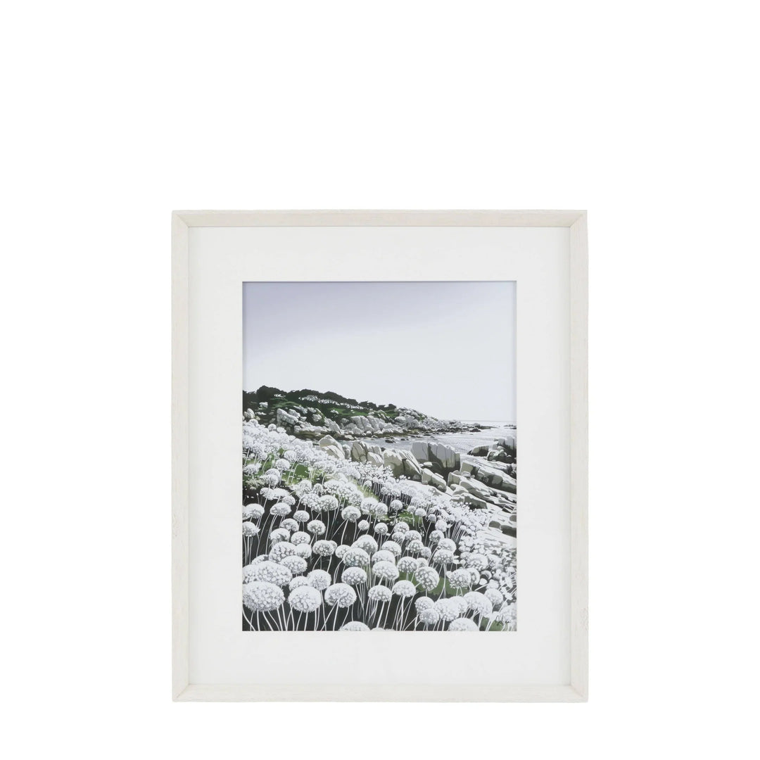 Waves & Wild Flowers I Framed Art by Joanne Lea - TheArtistsQuarter