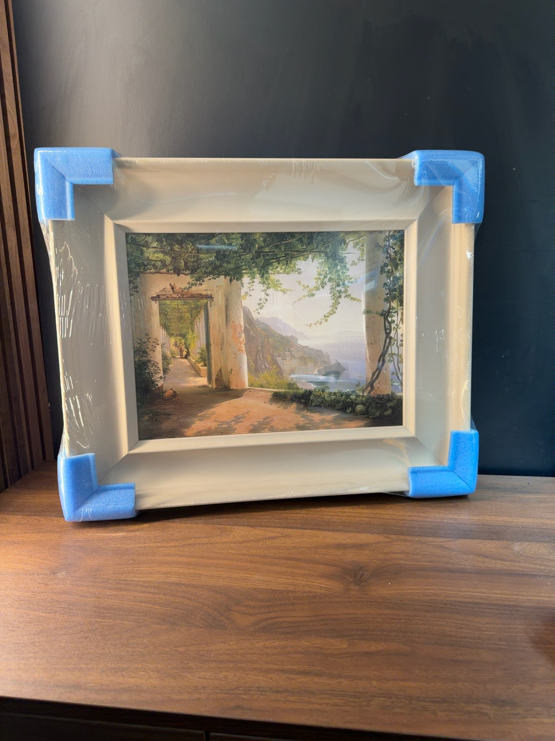 Classical Amalfi Coast view after Carl Frederic Aagaard trial piece 57cm by 48cm
