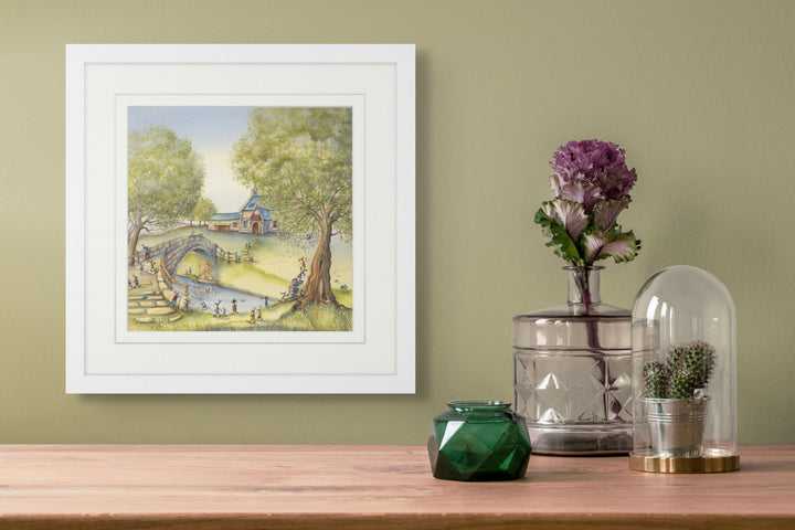 Carrot Cottage School (Small) By Catherine Stephenson - TheArtistsQuarter