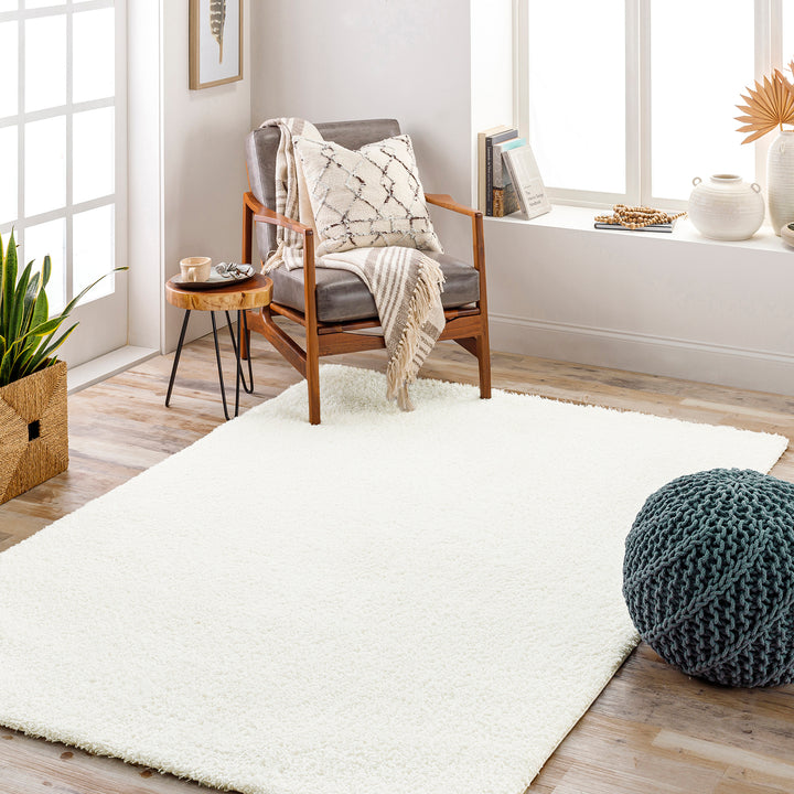 Cloudy Shaggy Rug White - TheArtistsQuarter