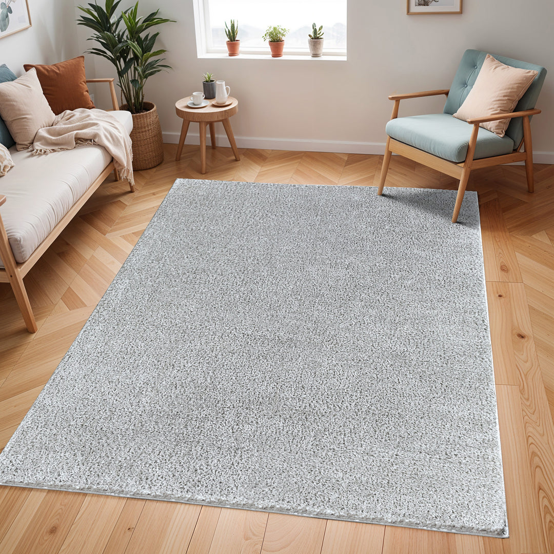 Cloudy Shaggy Rug Grey & Light Grey - TheArtistsQuarter