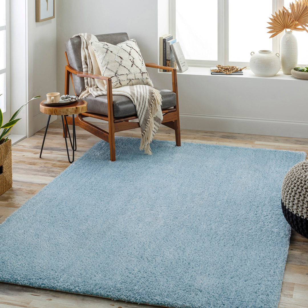 Cloudy Shaggy Rug Blue - TheArtistsQuarter