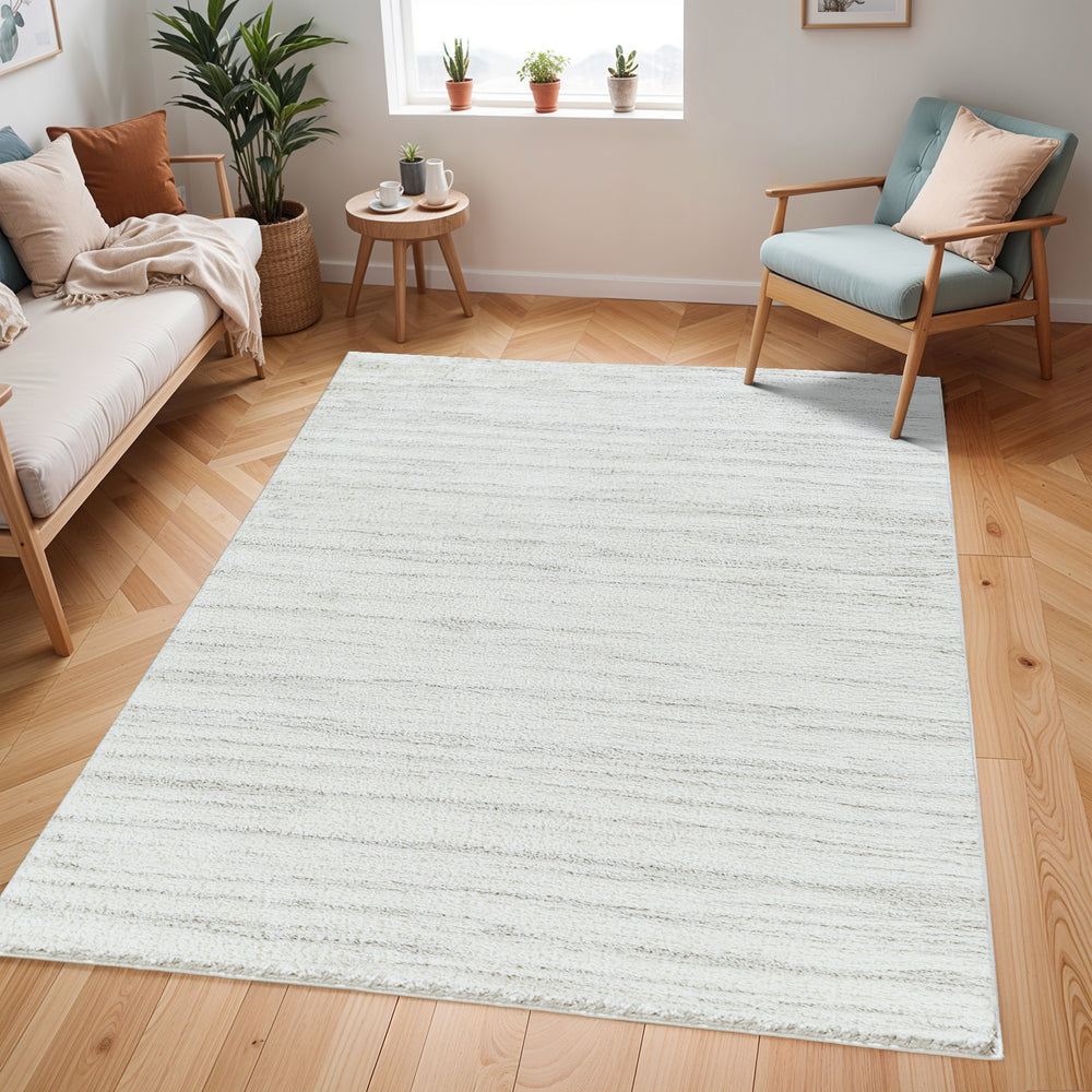 Cloudy Shaggy Rug Grey & Off-White - TheArtistsQuarter