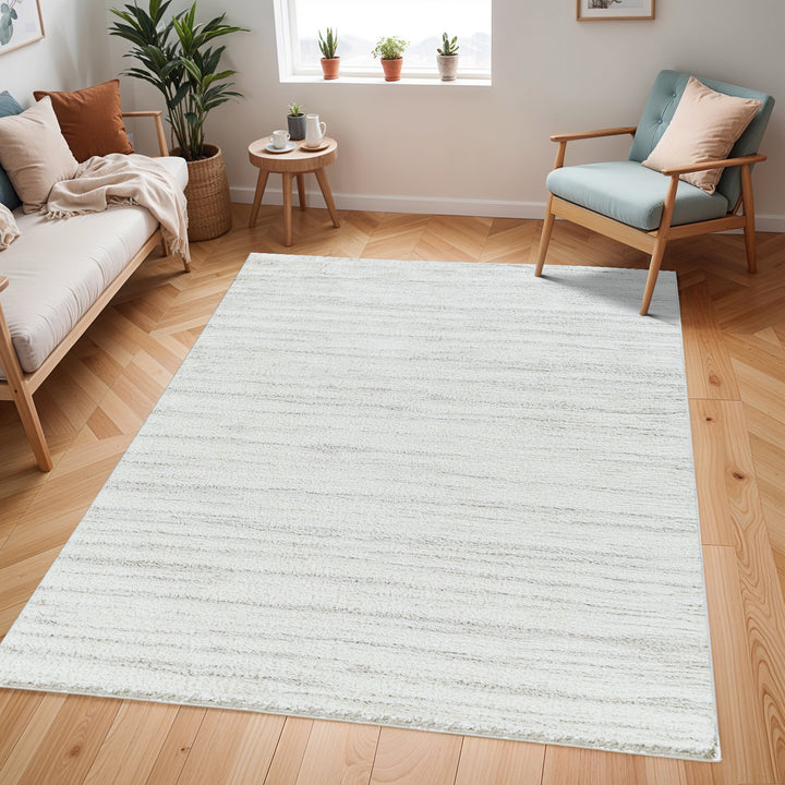 Cloudy Shaggy Rug Grey & Off-White - TheArtistsQuarter