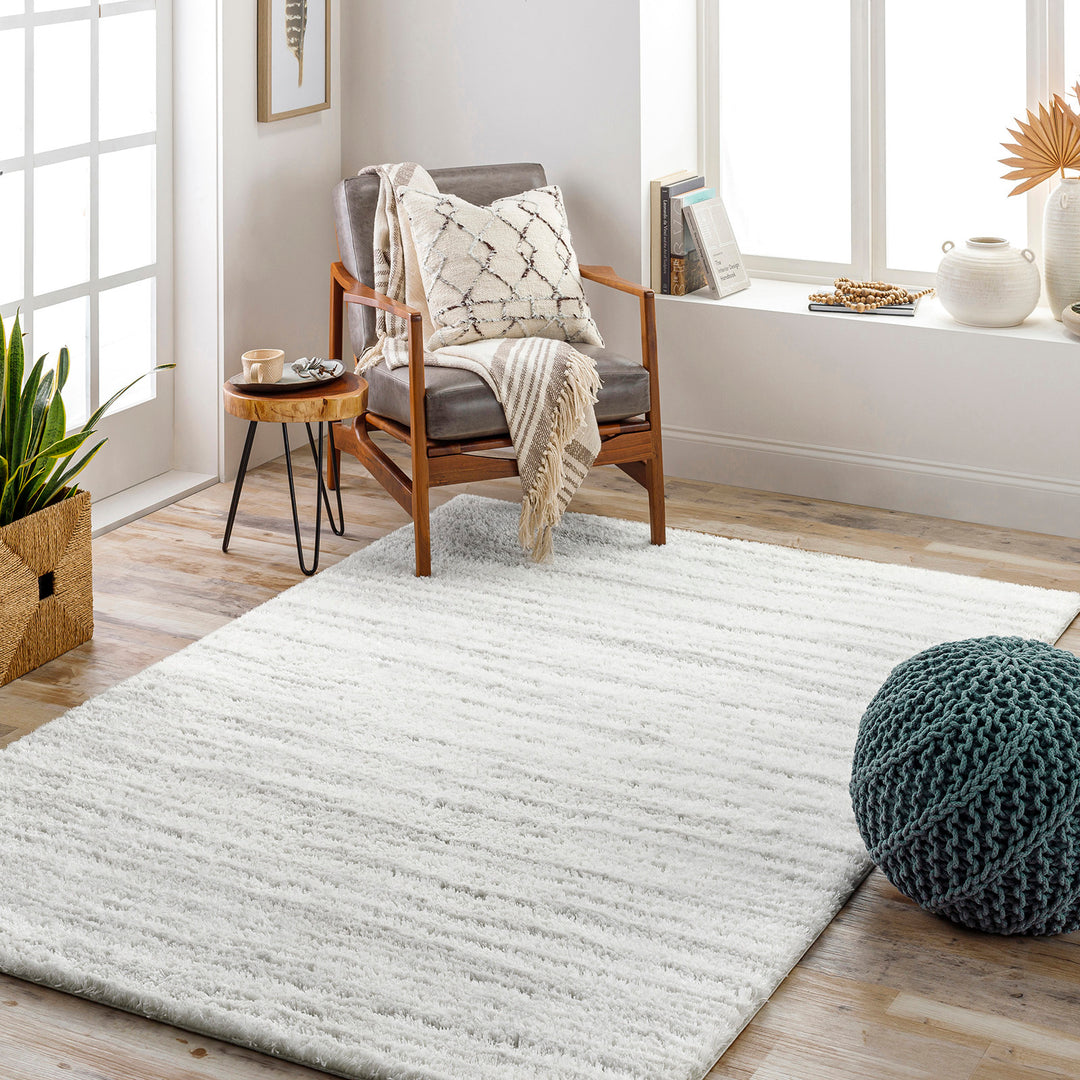 Cloudy Shaggy Rug Grey & Off-White - TheArtistsQuarter