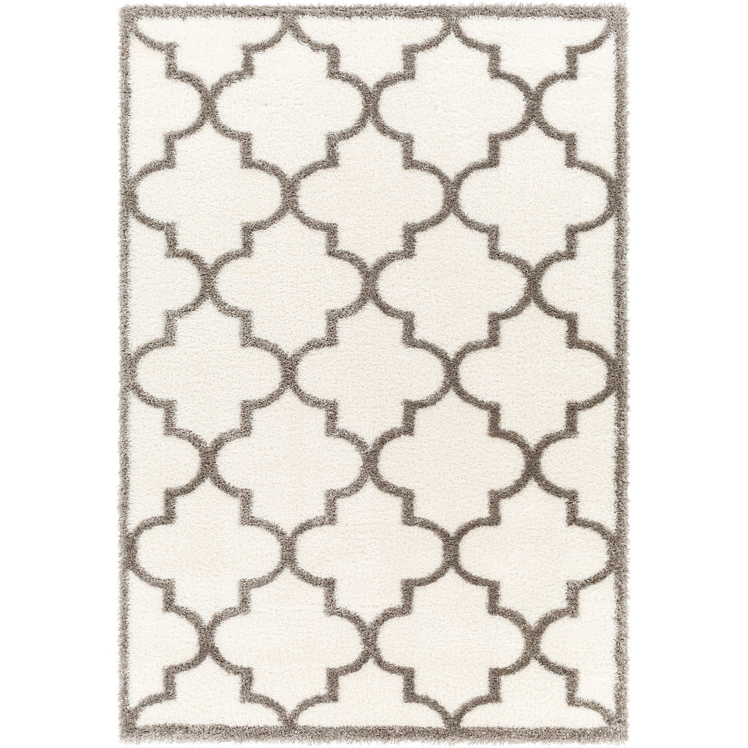 Cloudy Shaggy Rug Ivory & Dark Grey - TheArtistsQuarter