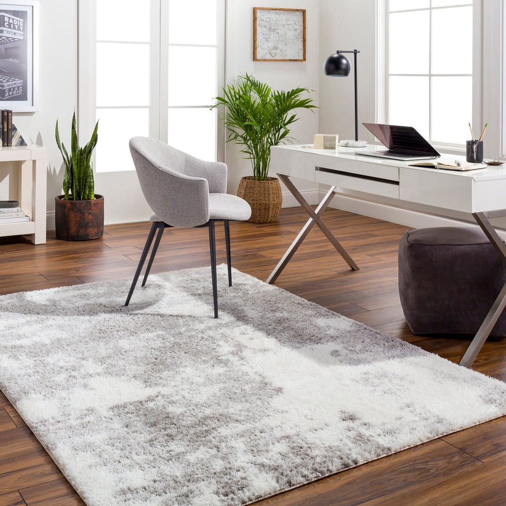 Cloudy Shaggy Rug Ivory & Offwhite - TheArtistsQuarter