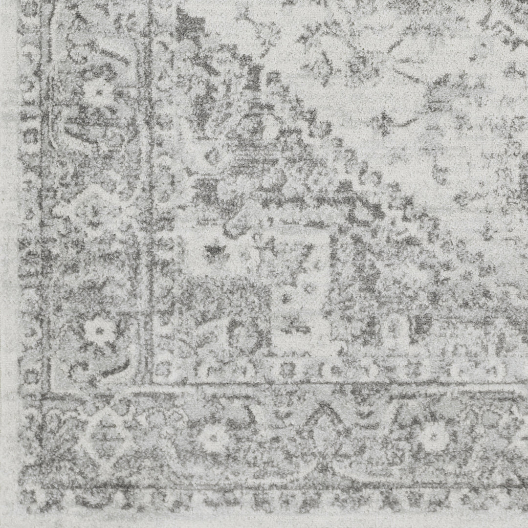 Chester Vintage Traditional Boho Rug Grey - TheArtistsQuarter