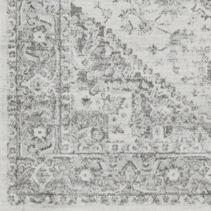 Chester Vintage Traditional Boho Rug Grey - TheArtistsQuarter