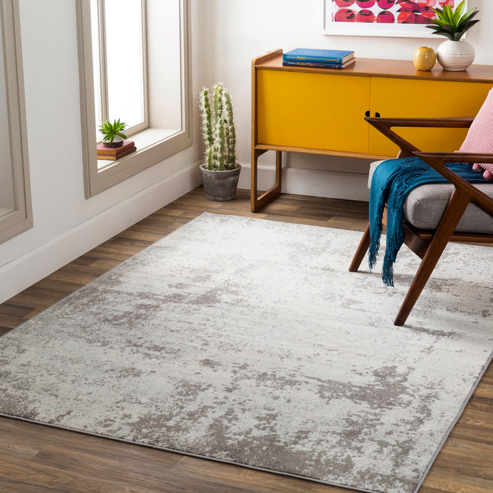 Chester Abstract Marble Rug Grey - TheArtistsQuarter