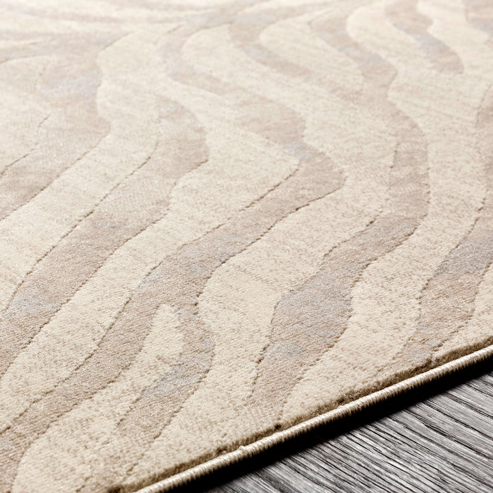 City Animal Print Zebra Boho Rug Beige - TheArtistsQuarter