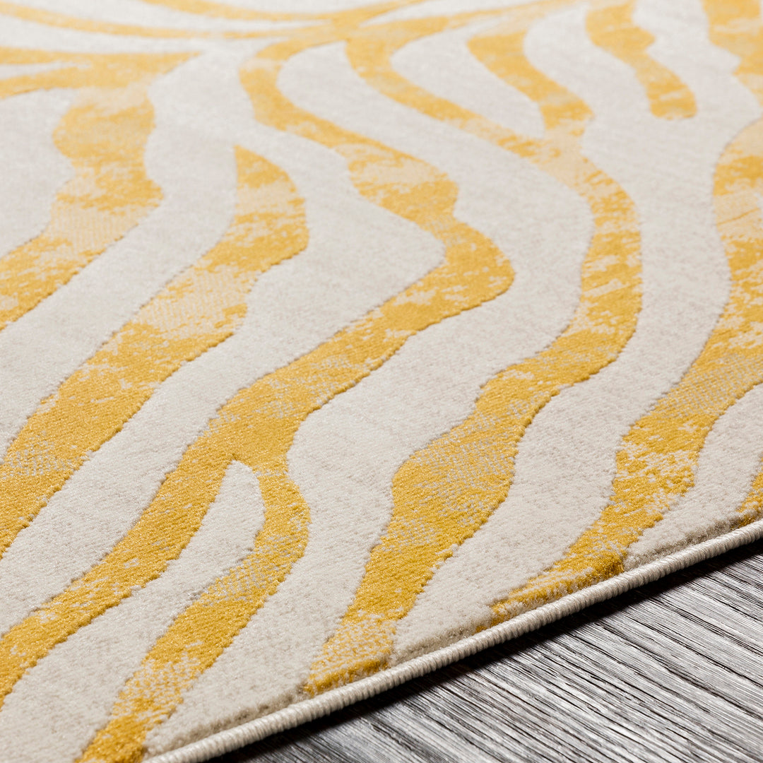 City Animal Print Zebra Boho Runner Yellow - TheArtistsQuarter