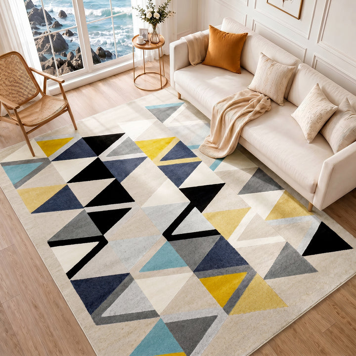 City Geometric Runner Yellow - TheArtistsQuarter