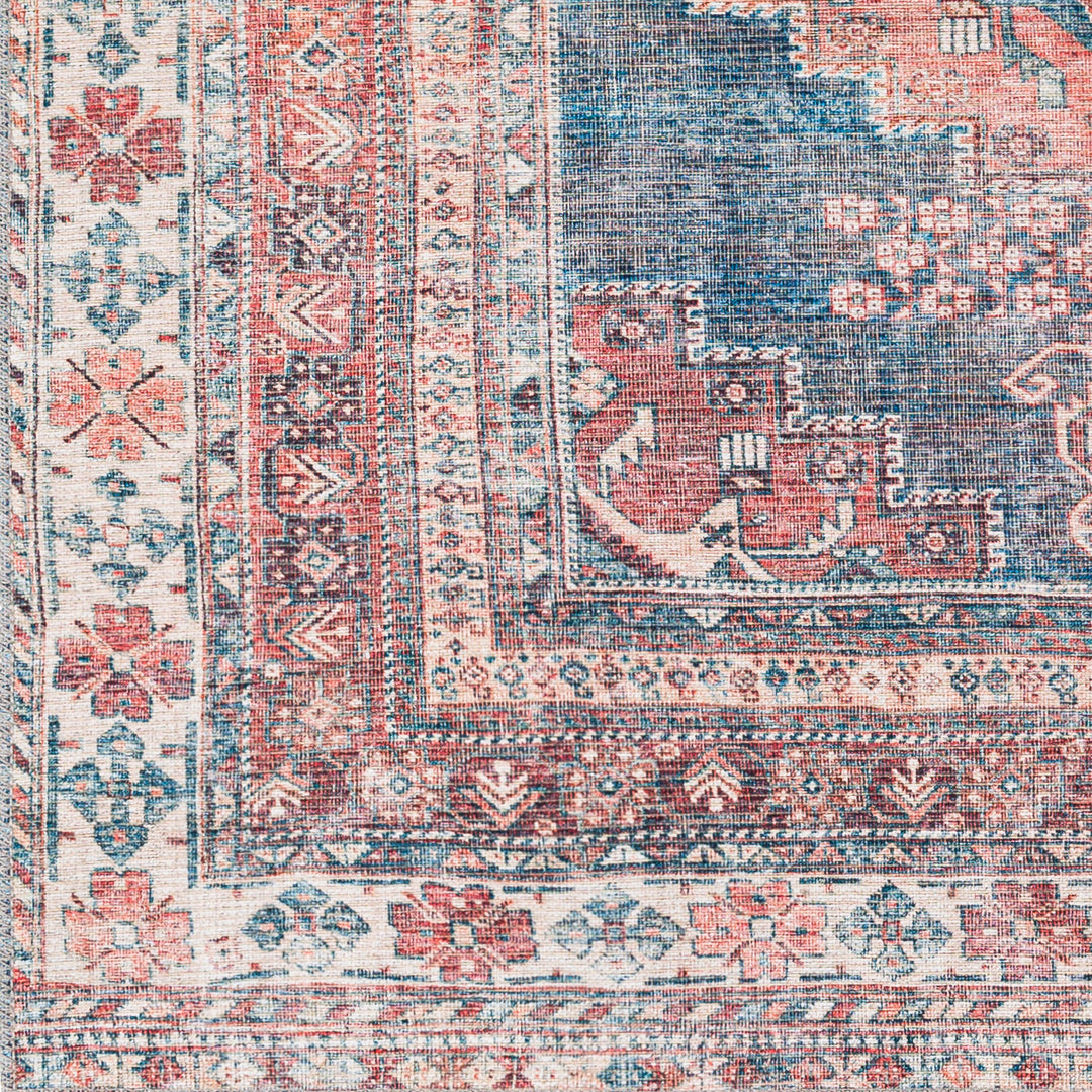 Colin Vintage Traditional Washable Runner Pink - TheArtistsQuarter