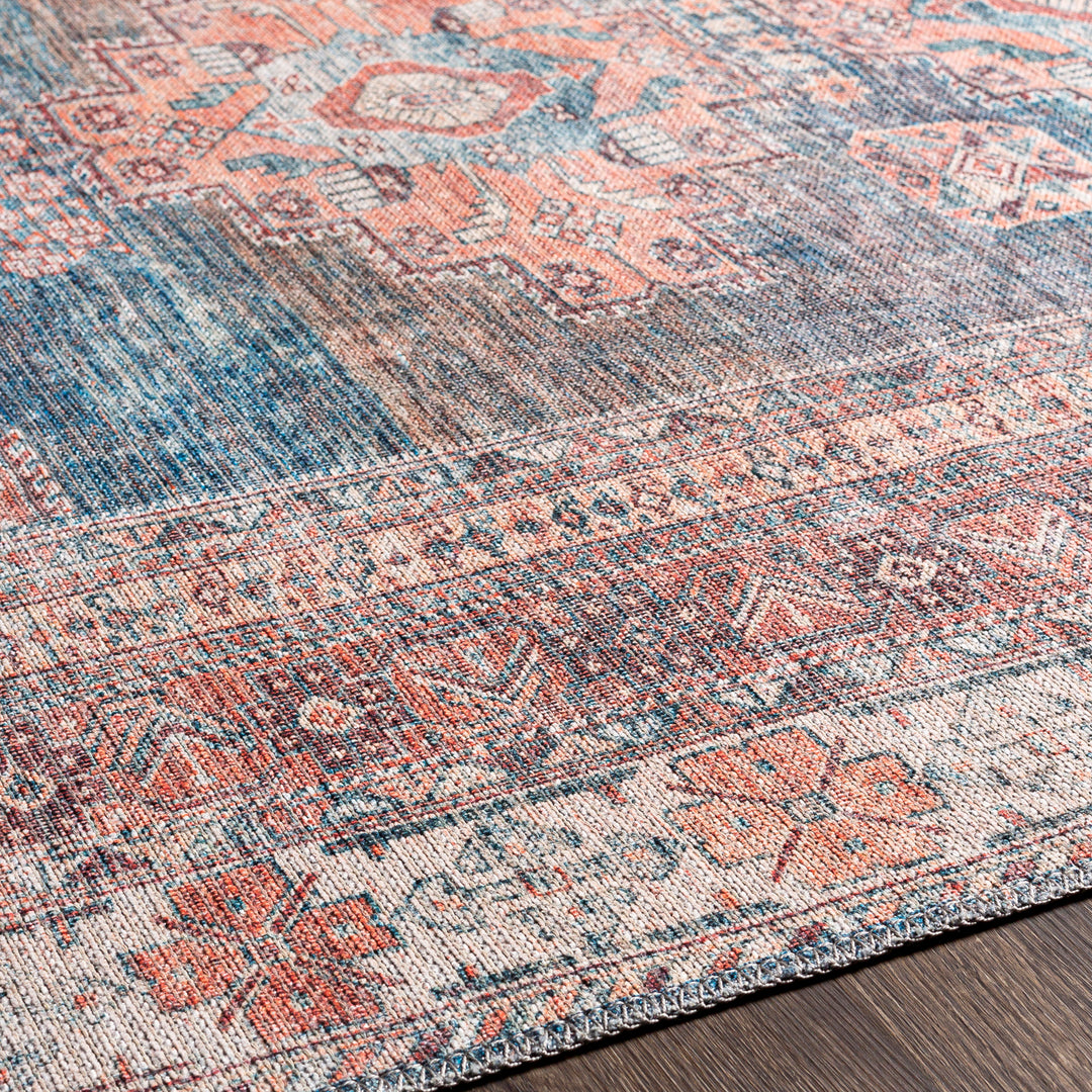Colin Vintage Traditional Washable Runner Pink - TheArtistsQuarter