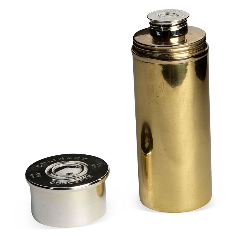 Culinary Concepts London. Cartridge Cylindrical Hip Flask - 4 Fluid Ounces - TheArtistsQuarter