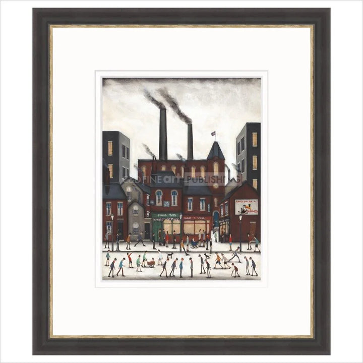 Edna's Baps by Sean Durkin - warm black frame with distressed silver edge