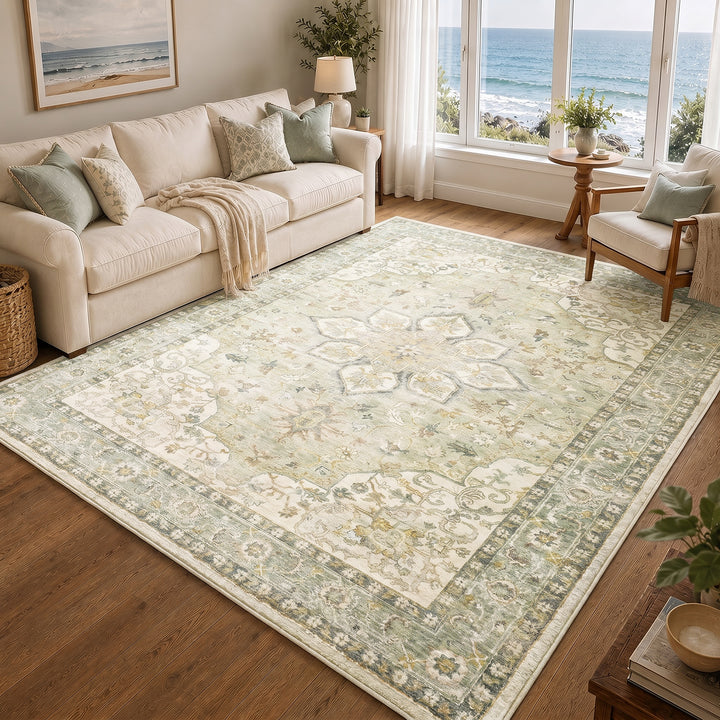 Erin Traditional Boho Rug Blue - TheArtistsQuarter