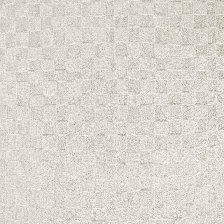 Freud Modern High Pile Checkered Rug White - TheArtistsQuarter