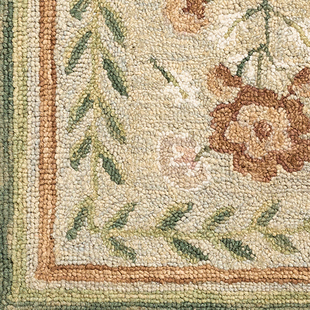Fairfax Global Wool Rug Green & Olive - TheArtistsQuarter