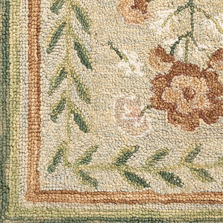 Fairfax Global Wool Rug Green & Olive - TheArtistsQuarter