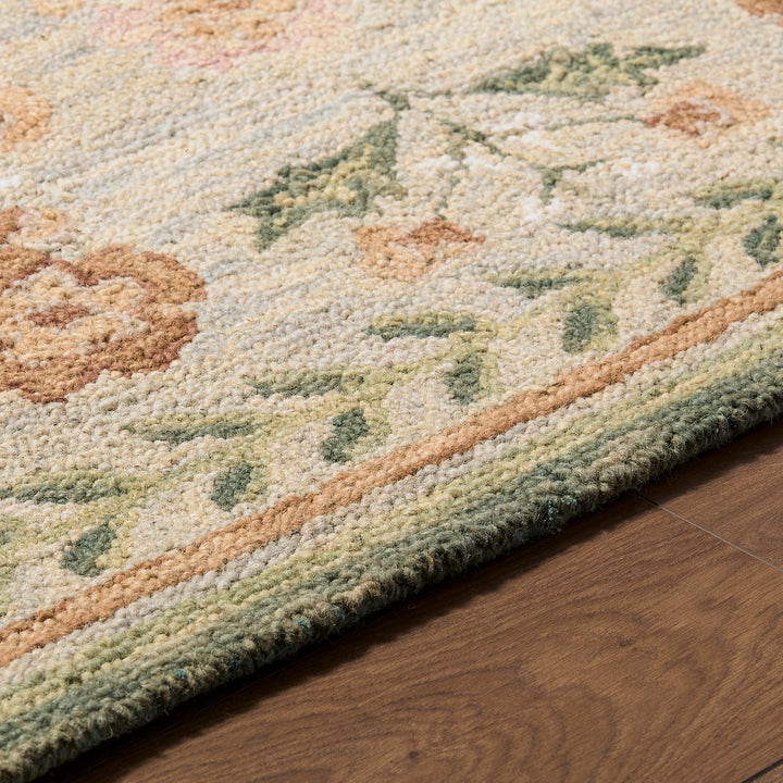 Fairfax Global Wool Rug Green & Olive - TheArtistsQuarter