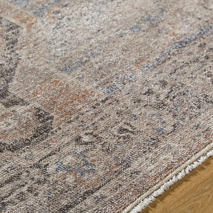 Maria Elena Galey Alix Vintage Rug Brown & Dark Brown - TheArtistsQuarter