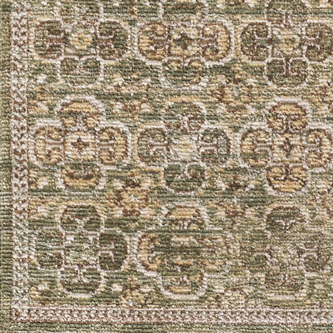 Myrtle Avenue II Galey Alix Vintage Rug Green - TheArtistsQuarter