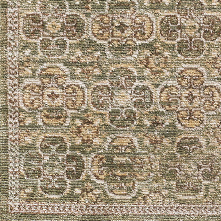 Myrtle Avenue II Galey Alix Vintage Rug Green - TheArtistsQuarter