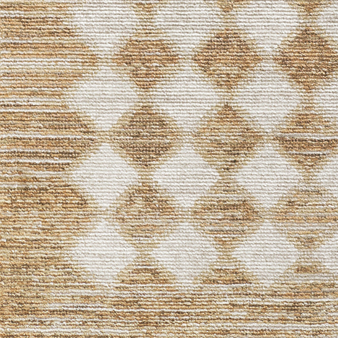 Myrtle Avenue V Galey Alix Geometric Diamond Rug Brown - TheArtistsQuarter