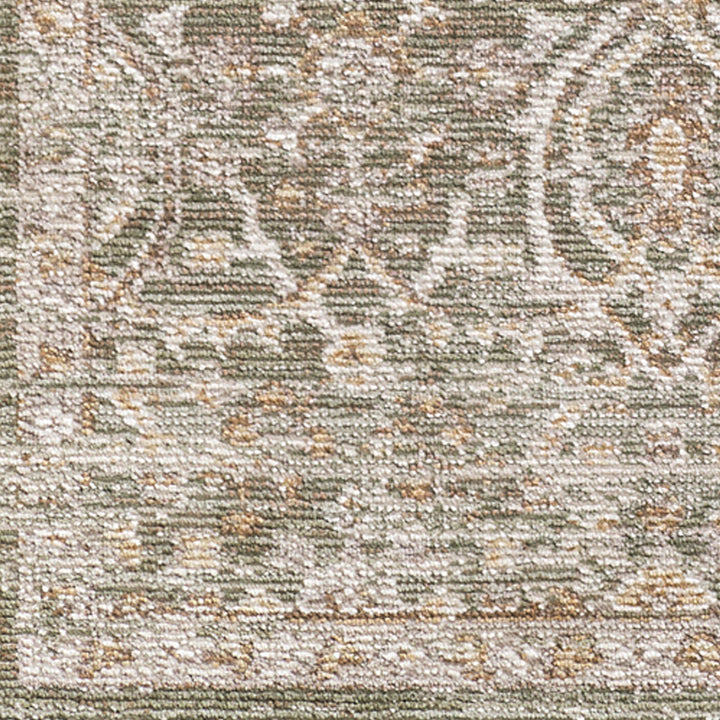 Myrtle Avenue VI Galey Alix Vintage Rug Green - TheArtistsQuarter