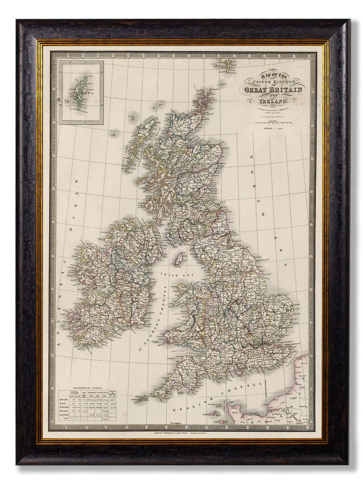 c.1838 Map of The British Isles - TheArtistsQuarter