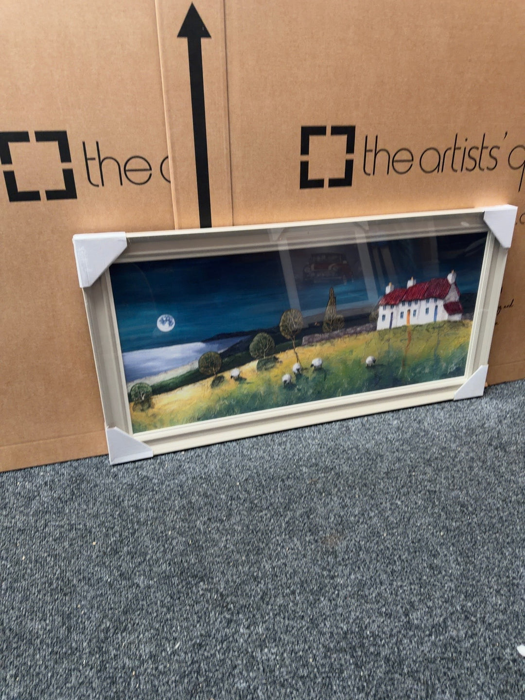 Geoff Beckett framed artwork - Kathleen's Treasure Trove