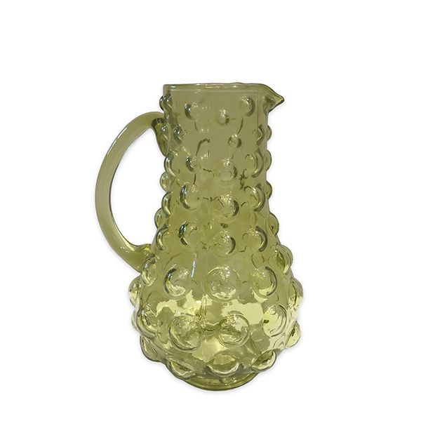 Culinary Concepts London. Green Bubble Glass Jug - TheArtistsQuarter