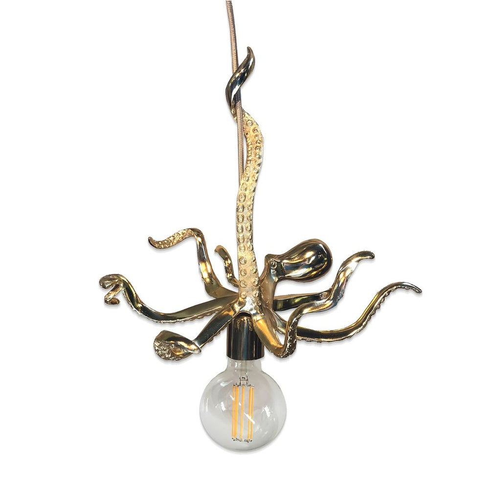 Culinary Concepts London. Golden Octopus Pendant Light - TheArtistsQuarter