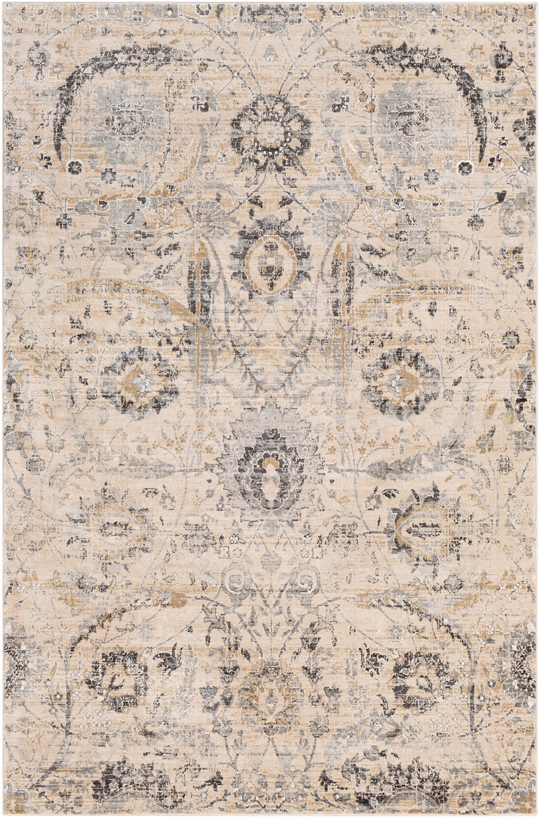 Indigo Traditional Rug Beige - TheArtistsQuarter